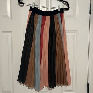 BCBG MaxAzria multicolored pleated skirt